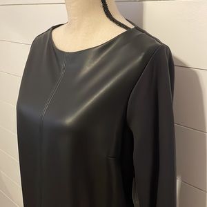 Chico’s faux leather tunic top
